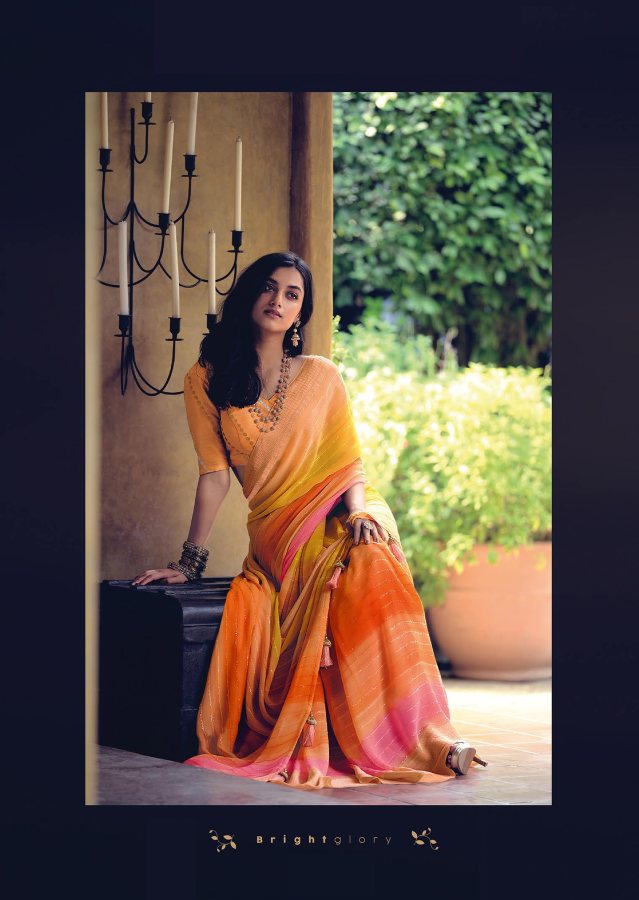 Kashvi Ananya Printed Georgette Fancy Ethnic Wear Saree Collection